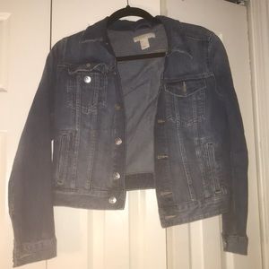 Crop jean jacket!